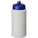 Baseline Recycelte Sportflasche, 500 ml Weiß/blau