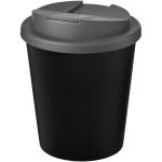 Americano® Espresso Eco 250 ml recycelter Isolierbecher mit auslaufsicherem Deckel Schwarz/silber