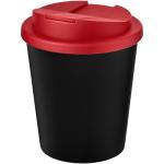 Americano® Espresso Eco 250 ml recycelter Isolierbecher mit auslaufsicherem Deckel Schwarz/rot