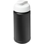 Baseline 500 ml recycled sport bottle with flip lid Black/white
