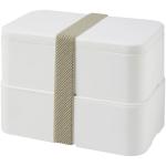 MIYO double layer lunch box White/grey