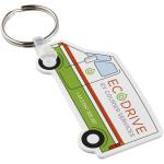 Tait van-shaped recycled keychain White