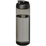 H2O Active® Eco Vibe 850 ml Sportflasche mit Klappdeckel, schwarz Schwarz,kohle