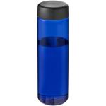 H2O Active® Eco Vibe 850 ml Wasserflasche mit Drehdeckel, blau Blau,schwarz