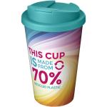 Brite-Americano® Eco 350 ml spill-proof insulated tumbler Aqua