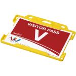 Vega plastic card holder Yellow