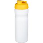 Baseline® Plus 650 ml Sportflasche mit Klappdeckel Weiß/gelb
