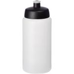 Baseline® Plus grip 500 ml sports lid sport bottle Transparent black