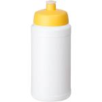 Baseline® Plus 500 ml Flasche mit Sportdeckel Weiß/gelb