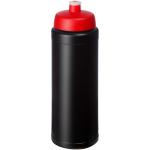 Baseline® Plus grip 750 ml Sportflasche mit Sportdeckel Schwarz/rot