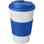 Americano® 350 ml tumbler with grip & spill-proof lid Icewhite/indyblue