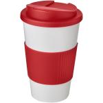 Americano® 350 ml tumbler with grip & spill-proof lid White/red