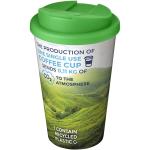Brite-Americano® 350 ml Isolierbecher mit auslaufsicherem Schraubverschluss Weiß/grün