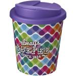 Brite-Americano® Espresso 250 ml tumbler with spill-proof lid White/purple