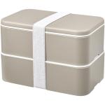 MIYO POP 700 + 700 ml doppelschichtige Lunchbox Sandstone