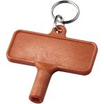 Largo Kunststoff Heizkörperschlüssel mit Schlüsselanhänger Rot