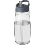 H2O Active® Pulse 600 ml spout lid sport bottle Transparent grey
