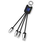 SCX.design C15 quatro light-up cable, blue Blue,black