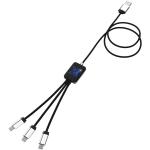 SCX.design C17 easy to use light-up cable, blue Blue,black