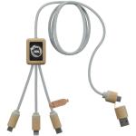 SCX.design C49 5-in-1 charging cable Light brown