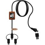 SCX.design C46 5-in-1 CarPlay-Kabel mit Leuchtlogo Schwarz