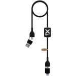 SCX.design C32 60W Ladekabel mit Schalter und Leuchtlogo Schwarz