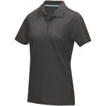 Graphite short sleeve women’s organic polo, graphite Graphite | XS