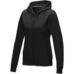 Ruby women’s GOTS organic recycled full zip hoodie, black Black | XS