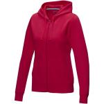 Ruby women’s GOTS organic recycled full zip hoodie, red Red | XS