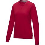 Jasper women’s GOTS organic recycled crewneck sweater, red Red | XS