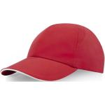 Morion GRS recycelte Cool Fit Kappe mit sechs Segmenten Rot