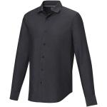 Cuprite long sleeve men's GOTS organic shirt, black Black | XS