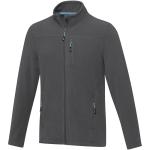Amber men's GRS recycled full zip fleece jacket, graphite Graphite | XL