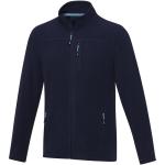 Amber men's GRS recycled full zip fleece jacket, navy Navy | XS