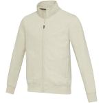 Galena 320 g/m2 unisex Aware™ recycled full zip sweater, oatmeal Oatmeal | XXS
