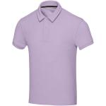 Akoya 230 g/m² GRS recycled terry unisex polo, lilac Lilac | XXS