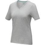 Kawartha T-Shirt für Damen mit V-Ausschnitt, Grau meliert Grau meliert | XS