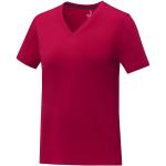 Somoto T-Shirt mit V-Ausschnitt für Damen, rot Rot | XS
