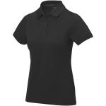 Calgary short sleeve women's polo, black Black | XS