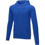 Charon 240 g/m2 unisex full zip hoodie, aztec blue Aztec blue | L