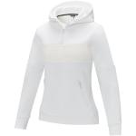 Sayan women's half zip anorak hooded sweater, white White | XS