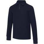 Apollo 245 g/m² long sleeve unisex half zip polo, navy Navy | 3XS