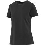 Nanaimo 160 g/m2 short sleeve washed women's t-shirt, black Black | XS