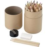 Woodby 26-piece coloured pencil set Nature