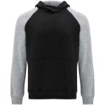 Badet zweifarbiger Kapuzenpullover für Kinder, schwarz/grau Schwarz/grau | 10