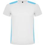 Detroit 130 g/m² short sleeve kids sports t-shirt, white, turquoise White, turquoise | 4