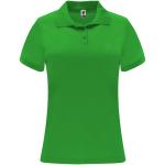 Monzha short sleeve women's sports polo, green fern Green fern | L
