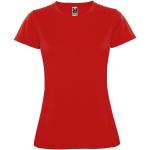 Montecarlo short sleeve women's sports t-shirt, red Red | L