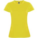 Montecarlo short sleeve women's sports t-shirt, yellow Yellow | L
