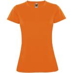 Montecarlo 150 g/m² short sleeve women's sports t-shirt, fluor orange Fluor orange | 2XL